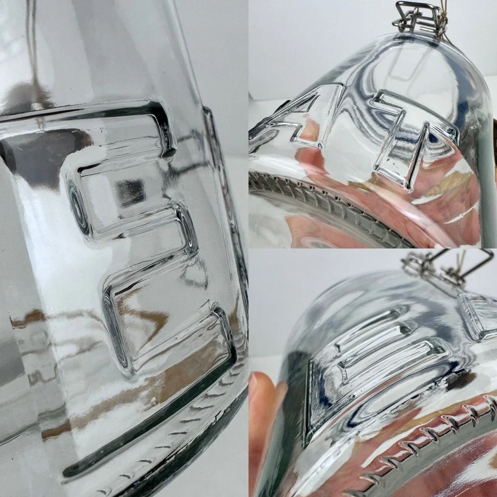 Global Market Glassworks clear embossed
